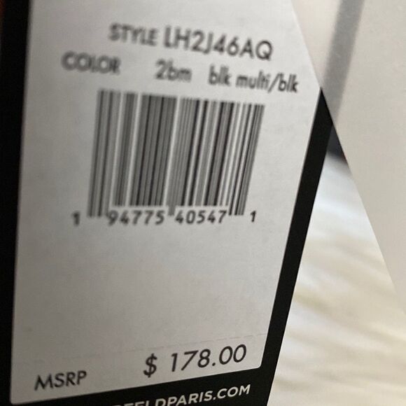 NWT Karl Lagerfeld Crossbody Tote - Black - Multi Color - Picture 10 of 14